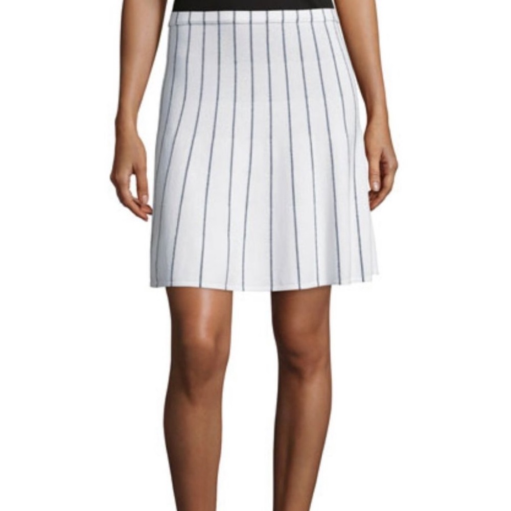 THEORY Lotamee P Prosecco Striped Skirt